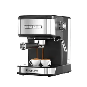 Thông minh các nhà sản xuất cà phê Espresso cà phê Maker với máy xay đậu cơ thể thép không gỉ Espresso Máy pha cà phê