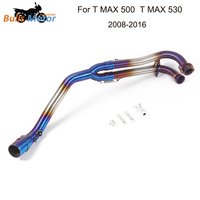 2008-2016 acier inoxydable 51mm moto échappement avant tuyau pour YAMAHA TMAX500 530 en-tête tuyau lien avant mi lien tuyau d'échappement