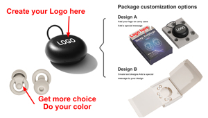 Custom Festival Moldable Earplugs Noise-canceling Hearing Protection Protective Earplugs Silicone Reusable Ear <b>Plugs</b> for Sleep - Product Image 3