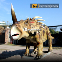 Modèle de dinosaure animatronique Styracosaurus artificiel pour aire de jeux intérieure MYDINO AD0119 à vendre