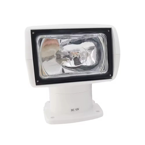 2V 100W 2500LM 360 °   Projecteur de recherche marin portable à halogène avec télécommande rotative, projecteur de bateau IP67 - Product Image 5