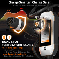 Chargeur AC pour véhicules électriques de type 2, écran tactile, 11 kW, nouvelle génération, application intelligente, pistolet de charge portable pour la maison