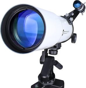 Teleskop Astronomi Profesional Solomark 80600-W dengan Lensa Objektif 80mm, Tabung Optik 600mm, dan Tripod Aluminium Alloy yang Dapat Disesuaikan - Product Image 3
