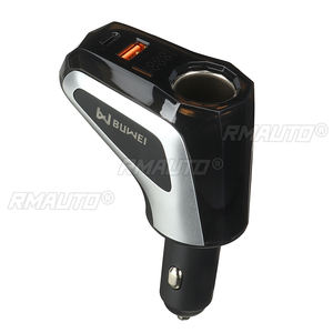 Cargador de Coche Buwei DM31 con Carga Súper Rápida Tipo-C PD30W y USB de 100W, Proceso de Corte de Cristal, Pantalla LCD - Product Image 3