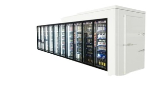 Refrigerador de congelador que calienta los estantes del marco de la puerta de vidrio low-e usados para caminar en la habitación más fresca y el escaparate de exhibición - Product Image 6