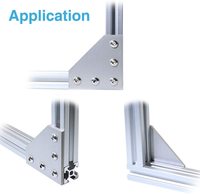 Plaque de jonction en alliage d'aluminium à 5 trous, type L, 90 degrés, pour meubles, support d'angle pour CNC V Slot 2020 3030, armoire KAIYAMEI