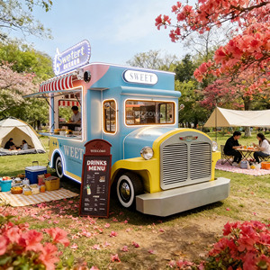 2026 New <b>Electric</b> Food Truck Solar Powered Mobile Kitchen Custom <b>BBQ</b> Ice Cream Coffee Cart CE Certified for Outdoor Street Vendi - Product Image 1