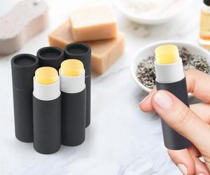 Ready to Ship Custom Biodegradable Paper Paperboard Chapstick <strong>Lip</strong> Gloss <strong>Balm</strong> Containers Tubes - Product Image 1