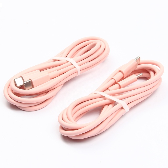 HNT Pink/Purple/Green 2M Colorful TPE 3A Usb c to Usb c Fast Charging Data Cable for iPhone 16 15 Type C Cable Multi Color