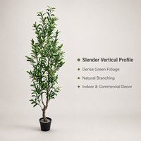 Arbre d'olivier artificiel sur pied en gros pour décoration intérieure de salle d'exposition et café, OEM