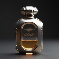 Flacons de parfum vides en verre personnalisés, couleur personnalisée, 50 ml, 100 ml, avec vaporisateur pompe, joint et forme personnalisée