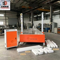 Máquina de Corte de Espuma 3D con Hilo Caliente de 4 Ejes, Comercial, para Producción de Bloques de Poliestireno