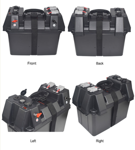 12โวลต์100ah กล่องแบตเตอรี่ที่ว่างเปล่ากรณีพลาสติกเดินทางแบบพกพาพลังงานแสงอาทิตย์ตั้งแคมป์แบตเตอรี่กล่องทะเล - Product Image 5