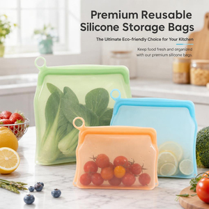 Sac de conservation alimentaire pour réfrigérateur de cuisine, pour une conservation classifiée. Il convient également à un stockage portable en voyage. - Product Image 1