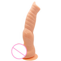 Dildo de Material Platino para Masturbación Femenina, Juguetes Sexuales, Dildo Alienígena