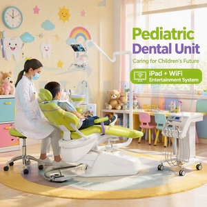 Poltrona Odontoiatrica Pediatrica Economica con Sputacchiera Integrata per Chirurgia Orale e Ortodonzia - Unità Dentale Completa per Formazione Odontoiatrica - Product Image 1