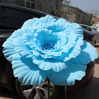Grandes fleurs artificielles en mousse PE pour vitrine, scène, décoration de fond de mariage et accessoires photo