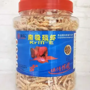 Semprotan krill antartika, udang kering, pakan arwana, parrot darah, Arhat, whitebait, makanan ikan