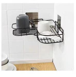Estantes triangulares para baño, estante de esquina sin agujeros, trípode de baño, estantes de lavado, soporte de Metal para pared de baño, champús - Product Image 4