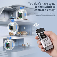 Interrupteur de télécommande RF haute puissance sur rail DIN - Contrôle sans fil intelligent, portée 1000m, 40A 63A 220V AC, disjoncteur marche/arrêt