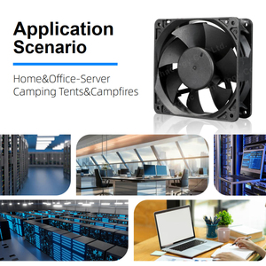 12038 24VDC 3000rpm 0.40a 120x120x38mm 4 inch bóng mang dòng chảy không khí lớn dòng chảy hướng trục quạt Quạt làm mát - Product Image 2