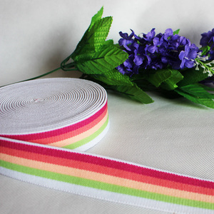 Bền sọc phong cách dệt ban nhạc đàn hồi màu vàng và màu đen đàn hồi Webbing - Product Image 5