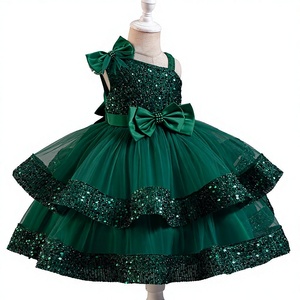 Robe de bal longue en mousseline de soie sans dos avec ceinture à nœud, collection été 2026, haute qualité, pour filles et enfants de petite et moyenne taille, vente en gros - Product Image 1