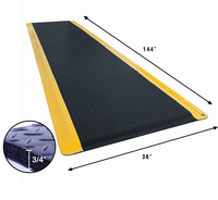 Tapis anti-fatigue industriel moderne en PU épais avec logo personnalisé, antidérapant, confortable pour la position debout, pour entrepôt, atelier, usage commercial