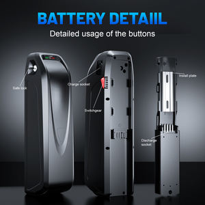 Fatbike 48v 17.5AH batteria agli ioni di litio 48v 40A batteria per bicicletta elettrica 750W 1500W Mountain Bike, bici pieghevole e Trikes - Product Image 6