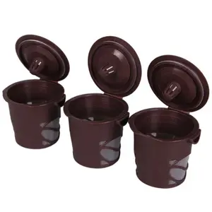 Diskon besar kapsul kopi kosong dapat diisi ulang dapat digunakan kembali k-cup untuk urig 2.0 dan 1.0 bir filter kopi