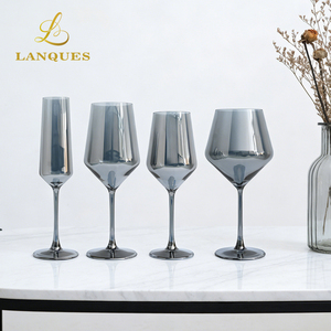 Verres à vin Lanques Ombre Grey Colorés pour <span class=keywords><strong>Champagne</strong></span>, Vin Rouge et Bordeaux – Idéaux pour la Maison, l'Hôtel et les Événements - Product Image 5