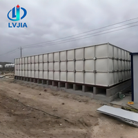 Réservoir d'eau modulaire segmenté en panneaux composites pressés en fibre de verre (FRP/GRP/SMC) pour la lutte contre les incendies et l'utilisation agricole