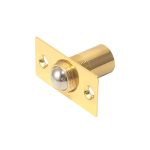 Butée de porte en cuivre finition dorée, fixation par vis, usage intérieur, design moderne et durable - Product Image 1