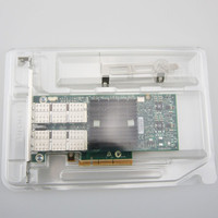 Tarjeta Adaptadora de Red Connect X-3 VPI con Doble Puerto QSFP+ de 40G, Interfaz PCI de 10Gbps, para Servidor Interno de PC, MCX354A-QCBT, Cableada, en Stock