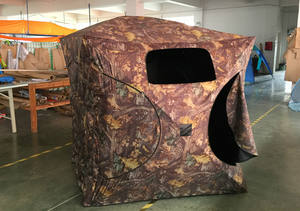 وصول جديد Hotsale 2-3 شخص التمويه الصيد الأعمى الأرض الغزلان الرماية منزل كامو الصيد اطلاق النار <span class=keywords><strong>Bowhunting</strong></span> خيمة - Product Image 3