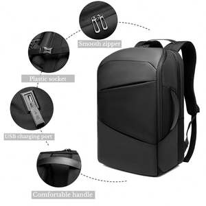 Mochila impermeable para ordenador portátil OEM personalizada de tela Oxford de gran capacidad antirrobo mochilas de viaje para hombre de negocios con USB - Product Image 5