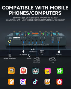 Mezclador de Audio Phantom de 48V con RGB, Micrófono de Condensador XLR Profesional para Grabación en <span class=keywords><strong>Estudio</strong></span>, Paquete de Equipo para Podcast con Tarjeta de <span class=keywords><strong>Sonido</strong></span> SC3 - Product Image 3