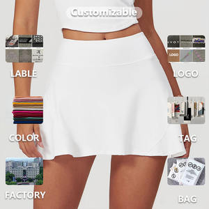 XW-DBQ8661 Großhändler Hohe Qualität Komfortable Beach Gym Fitness Hohe Taille Yoga Kleid Tennis Rock Für Frauen - Product Image 6