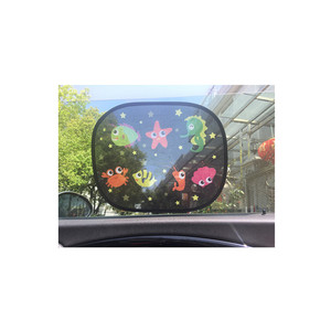 Parasol para ventana de coche con estampado de dibujos animados para coche de bebé, paquete de 2, parasol lateral automotriz, <span class=keywords><strong>Reflector</strong></span> de protección UV - Product Image 5