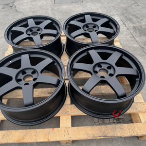 Jantes en alliage d'aluminium forgé de luxe pour voitures particulières, noires, <span class=keywords><strong>6</strong></span> branches, 5 trous, 18, 19, 20, 21 pouces, 5x112, 5x114.3, 5x120 - Product Image 4