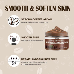 Crème Corporelle Exfoliante et Hydratante au Café, Naturelle, Colorée et Fruitée, Nettoyage en Profondeur, Blanchissante, 250ml, Marque Privée - Product Image 5
