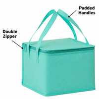 Sac isotherme pliable grande capacité, écologique, étanche, pour livraison de repas en gros pour restaurants