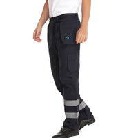 Pantalon de travail de sécurité personnalisé et durable Pantalon cargo en Cordura avec poches holster et bande réfléchissante