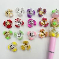 Perles de cristal pentagramme torique robustes, en alliage, avec revêtement sucré, pour la fabrication de bijoux DIY (bracelets, colliers)