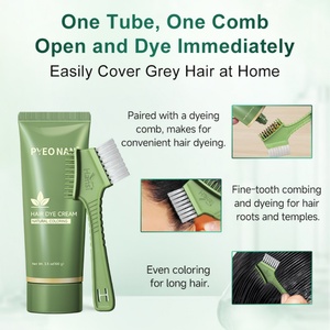 Fabricantes de Tintes para el Cabello en China, Champú Tinte para el Cabello 100 ml, Tubo de Tinte para el Cabello con Tapas de Peine, Sin Amoníaco, Tinte en 10 Minutos - Product Image 3