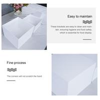 Présentoir acrylique personnalisé pour décorations de mariage pour le dessert, gâteau, collation, buffet, présentoir de nourriture
