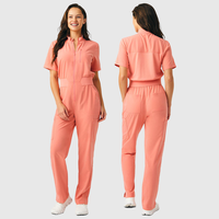 Combinaisons médicales extensibles en spandex, uniforme d'infirmière, uniforme personnalisé pour spa, salon de beauté, combinaison de travail une pièce, ensembles d'uniformes de travail