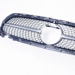 Mercedes-Benz E-Class 213 Grille Black And Silver ABS Plastic Front Bumper Modification Part - Product Image 1