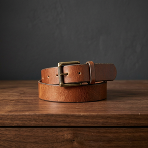 Ceintures pour hommes de style vintage en cuir de vache, écologiques, personnalisées, pour occasions formelles, avec boucle carrée en acier, imperméables, haute résistance, dernière arrivée - Product Image 1