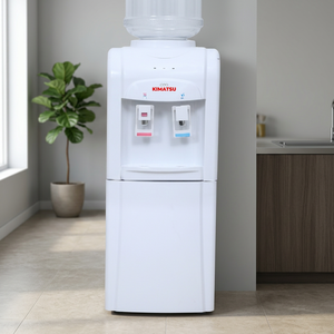 Dispensador de Agua Fría y Caliente Kimatsu KWD 7001, Compacto y Elegante, con Base de Plástico, para Uso en Hoteles, 500W de Potencia, Enchufe Europeo, 240V, Fácil de Instalar - Product Image 3
